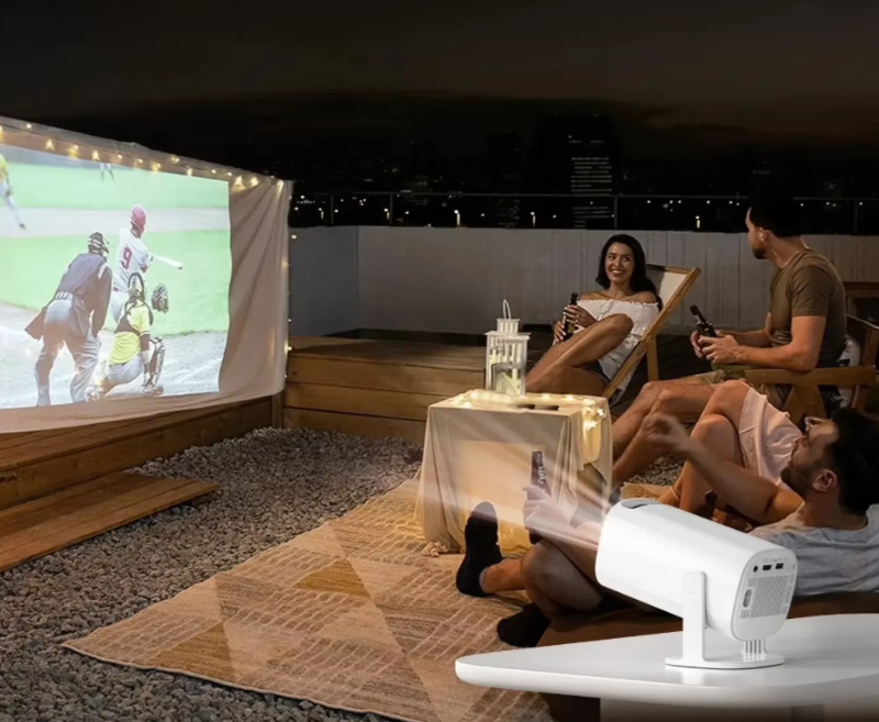 "Portable Projector for a Smart and Stylish Home cinema experience!"